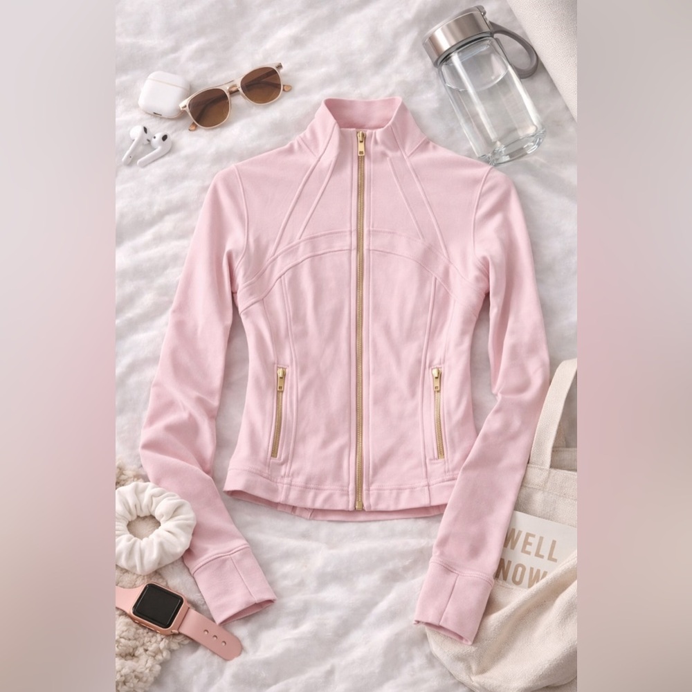 Lululemon Athletica Light define nulu Jacket with Gold Accents